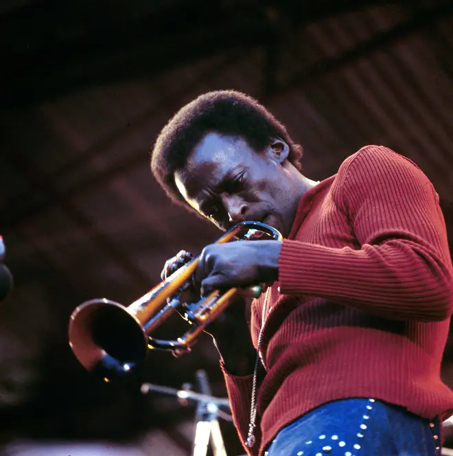American jazz trumpeter and composer Miles Davis