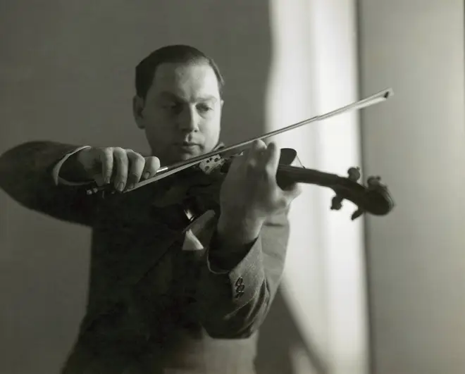 Isaac Stern, pictured in Vogue 1946