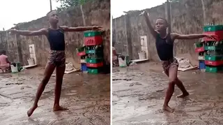 The video of the 11-year-old ballet dancing barefoot outside went viral