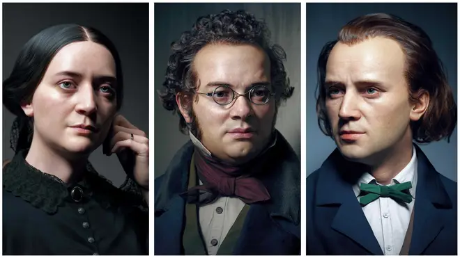 Clara Schumann, Franz Schubert and Johannes Brahms