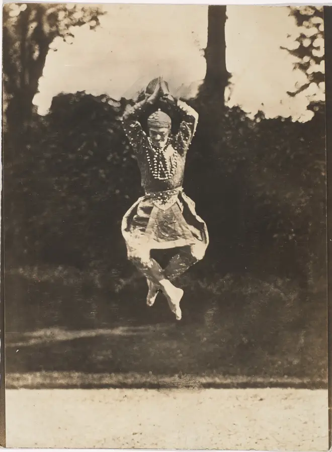 Vaslav Nijinsky in the Ballet Les Orientales Artist: Druet, Eugène (1868-1917)