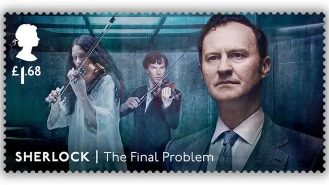 Sherlock violin stamp