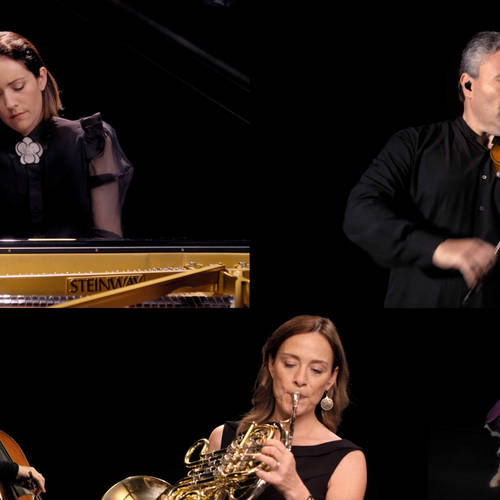 The Impossible Orchestra – Alondra de la Parra at the piano with her musical friends