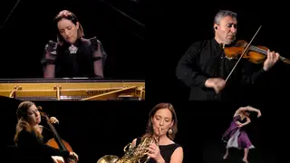 The Impossible Orchestra – Alondra de la Parra at the piano with her musical friends