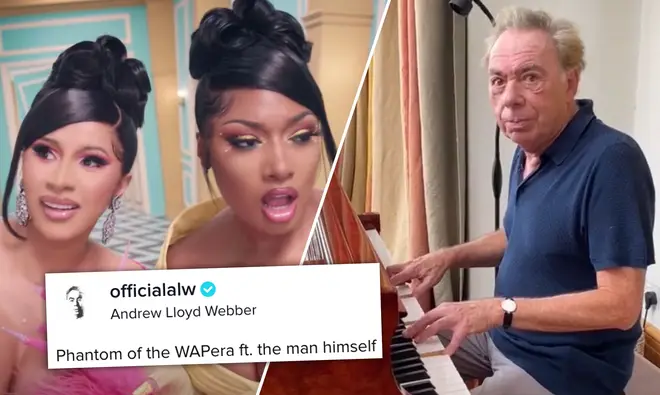 Andrew Lloyd Webber shares Phantom of the Opera mashup with Cardi B’s hit ‘WAP’.