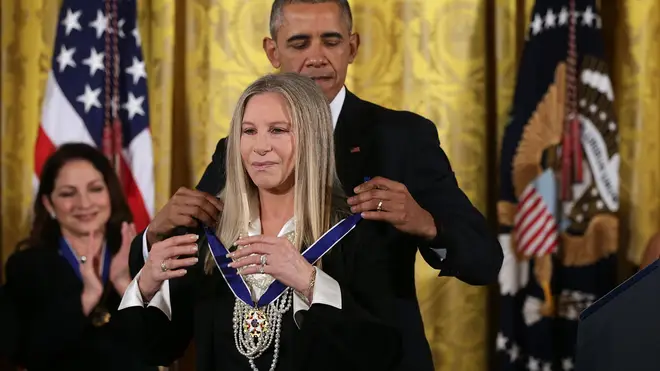 Barbra Streisand receives the Presidential Medal of Freedom