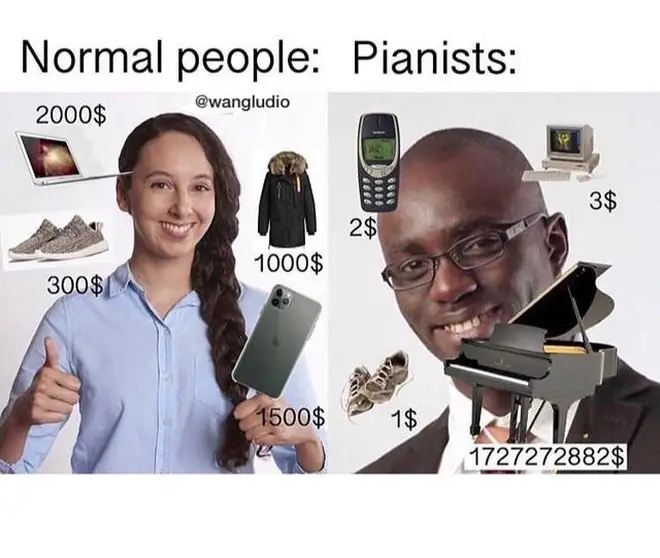 Normal people versus pianists