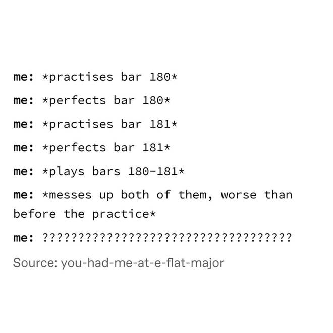 When I practice