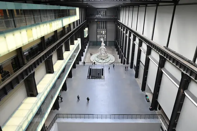An exhibition in the Turbine Hall at the Tate Modern in London, March 2020