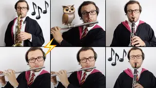 A Harry Potter super-fan uses every woodwind instrument at his disposal in a John Williams anthem for the ages