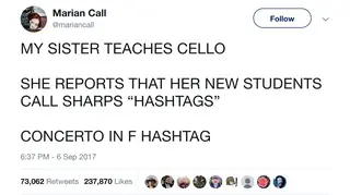 Sister teaches cello