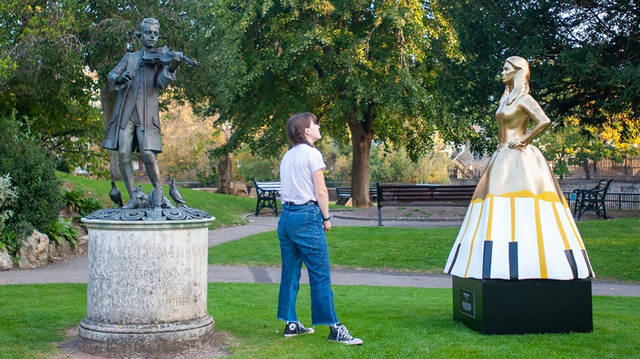 Netflix marks film on history’s overshadowed women with statue of Mozart’s sister