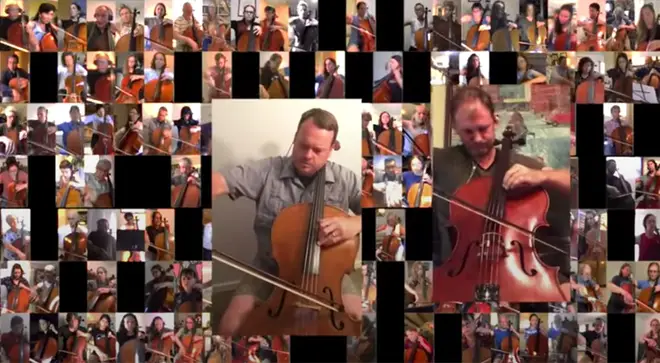278 cellists play ‘Adagio for Strings’ from 29 countries