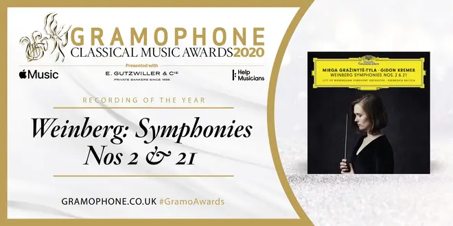 Gramophone Classical Music Awards 2020: Recording of the Year: Weinberg Symphonies – CBSO/Mirga Gražinytė-Tyla