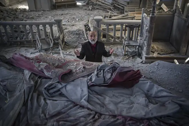 Priest mourns devastated cathedral