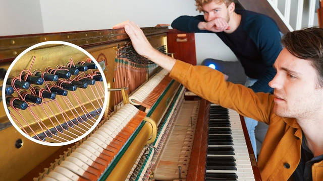 Mattias Krantz and piano tuner