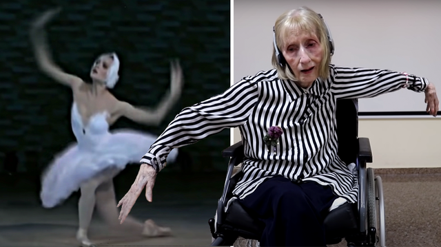 Ballerina with Alzheimer’s listens to Swan Lake, all comes back to her