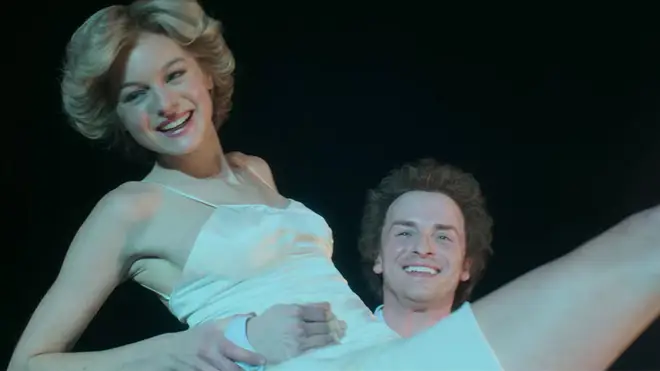 Emma Corrin and Jay Webb reenact Diana and Sleep’s dance scene