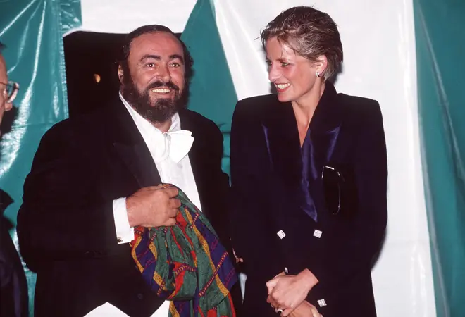 Pavarotti and Lady Diana were friends