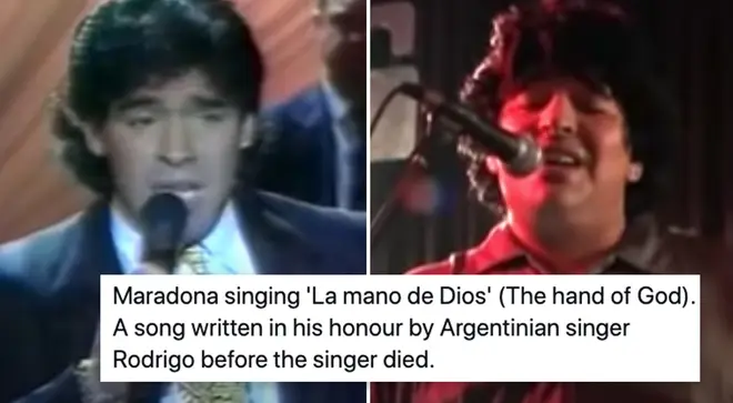 Diego Maradona could sing.