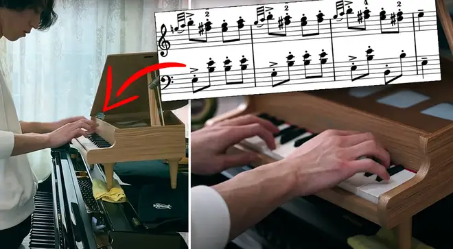 Virtuoso pianist plays note-perfect Mozart ‘Rondo alla Turca’ on a toy piano