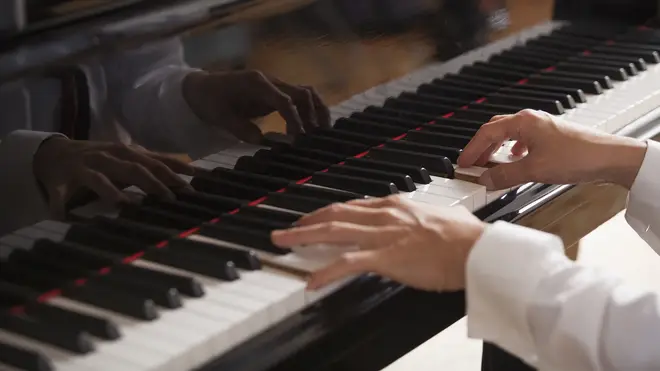 Pianist playing the piano