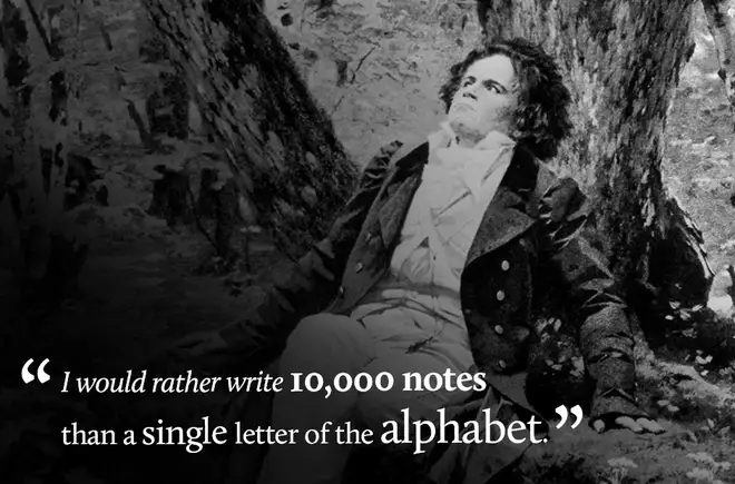I would rather write 10,000 notes than a single letter of the alphabet.
