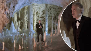 Andrea Bocelli sings ‘Silent Night’ in an empty cave
