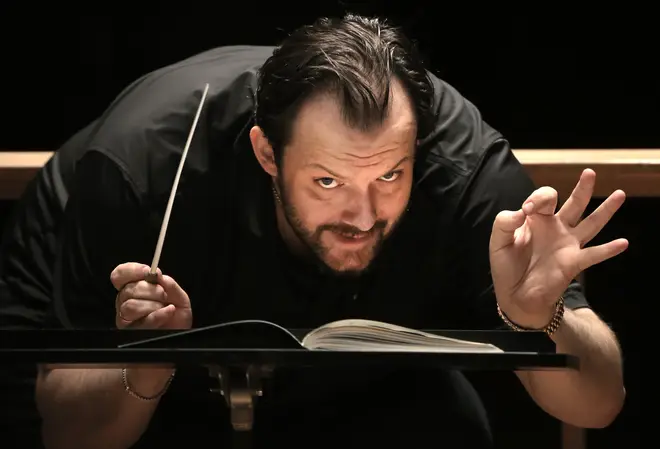 Andris Nelsons in rehearsal at Boston