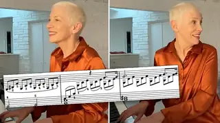 Annie Lennox plays Beethoven ‘Moonlight’ Sonata on her living room