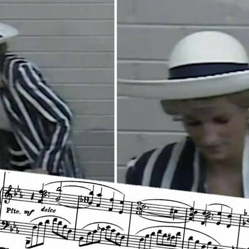 Princess Diana plays Rachmaninov