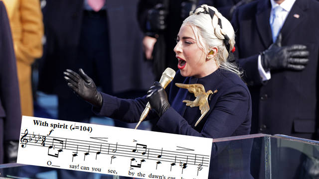 Lady Gaga sings at Joe Biden's Inauguration