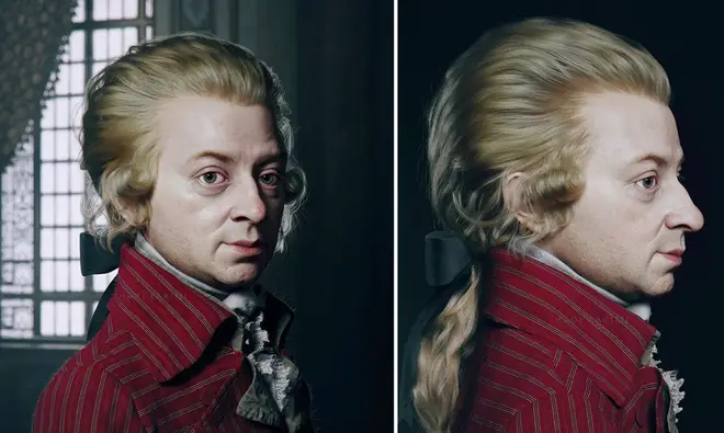 Mozart’s face is revealed in lifelike 3-D artwork