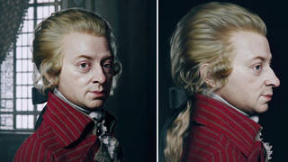 Mozart’s face is revealed in lifelike 3-D artwork