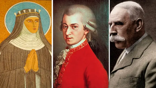 Best classical composers of all time: Hildegard von Bingen, Wolfgang Amadeus Mozart and Edward Elgar