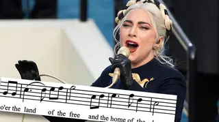 Lady Gaga sings US national anthem at Biden inauguration