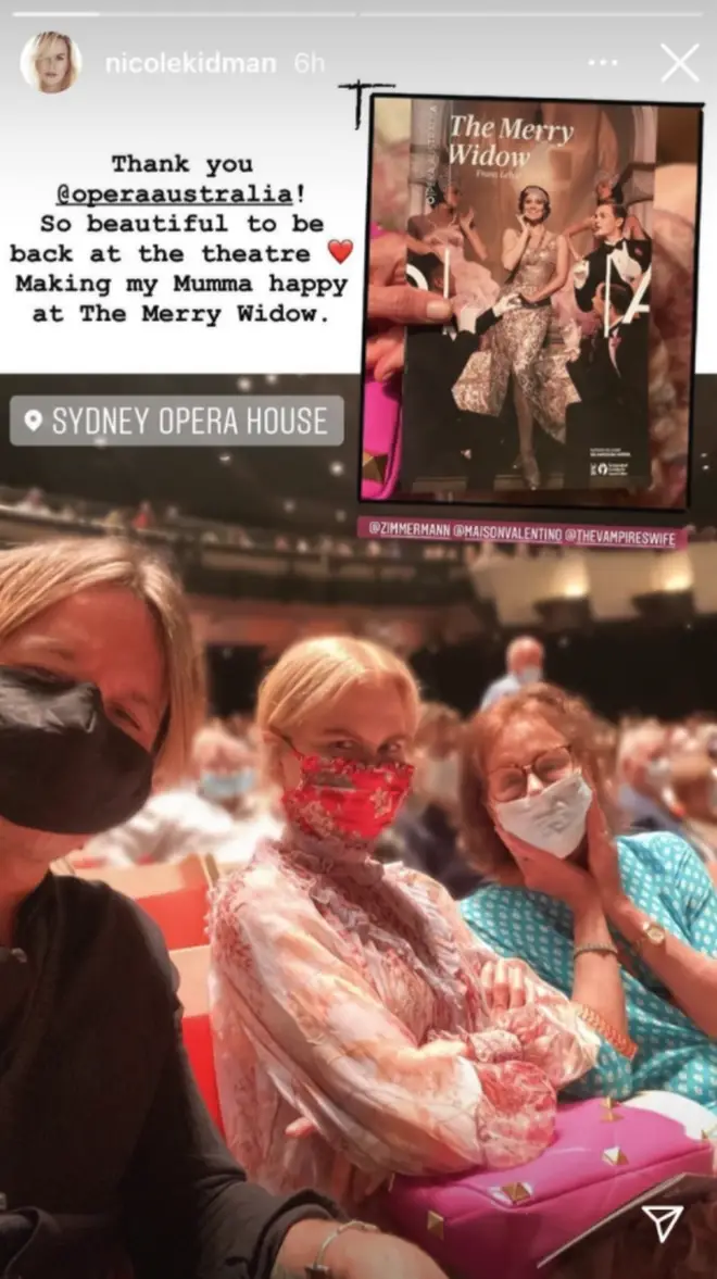 The Hollywood star enjoyed a night at the opera in Sydney