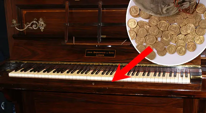 The time a hoard of gold coins were found in a Shropshire piano
