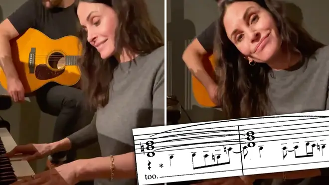 Courteney Cox delights the Internet by casually nailing the ‘Friends’ theme on piano