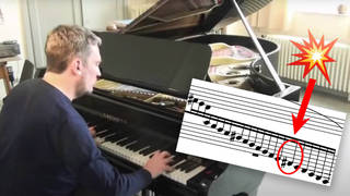 When a grand piano string explodes...