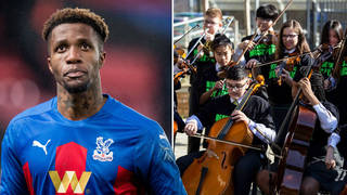 Footballer Wilfried Zaha calls for every child to be given a free musical instrument
