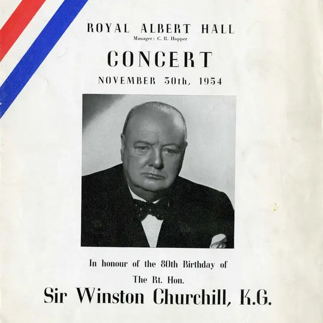 Sir Winston Churchill 80th birthday concert at the Royal Albert Hall.