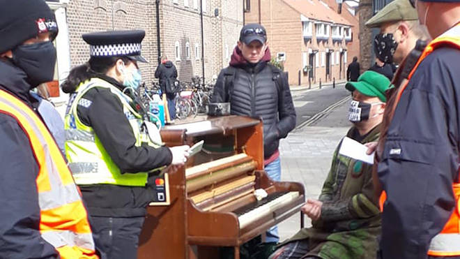 Busking pianist fined for breaching COVID-19 rules and ‘causing a crowd’ in York