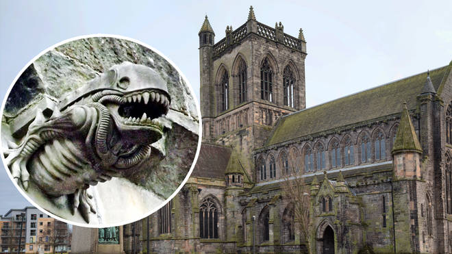 The time an ‘Alien’ gargoyle appeared on an ancient abbey and blew up the Internet