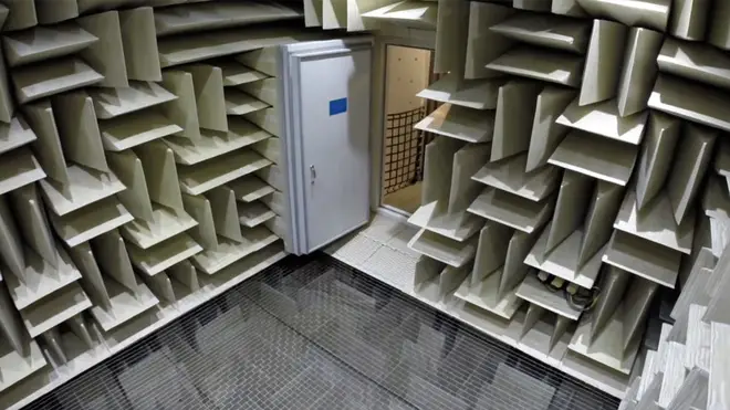 The anechoic chamber took two years to design