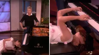Umi Garrett plays piano on The Ellen DeGeneres Show