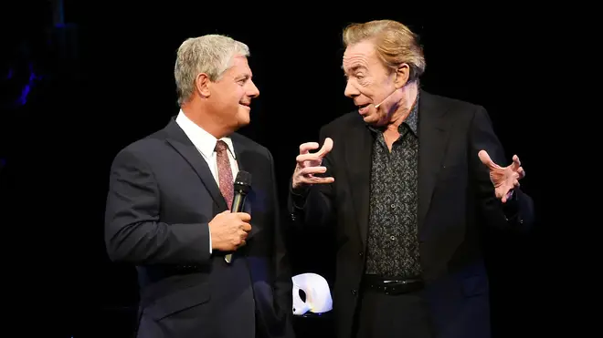 Phantom's producer, Cameron Mackintosh, and composer, Andrew Lloyd Webber