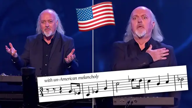 Bill Bailey plays The Star Spangled-Banner in a minor key