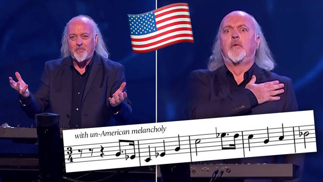 Bill Bailey plays The Star Spangled-Banner in a minor key