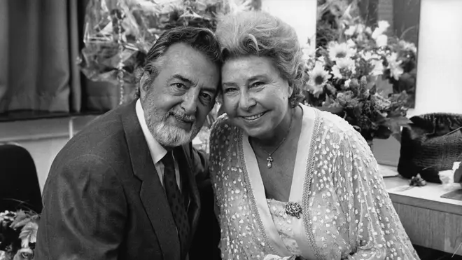 Christa Ludwig pictured with her husband, the French theatre actor Paul-Emile Deiber, who died in 2011.